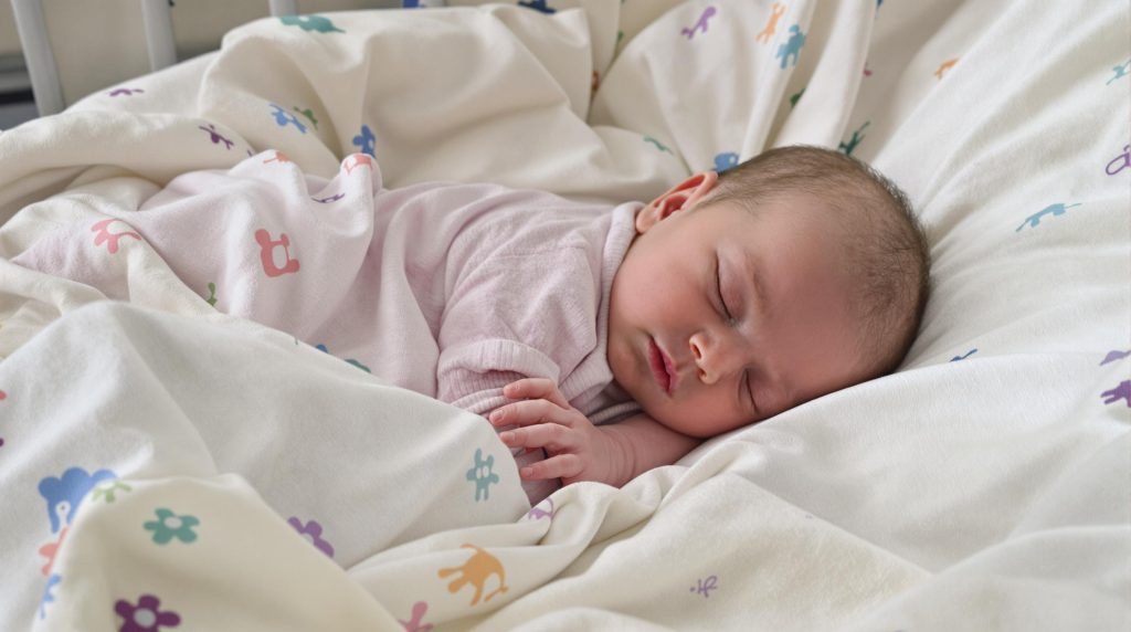 Bébé endormi paisiblement