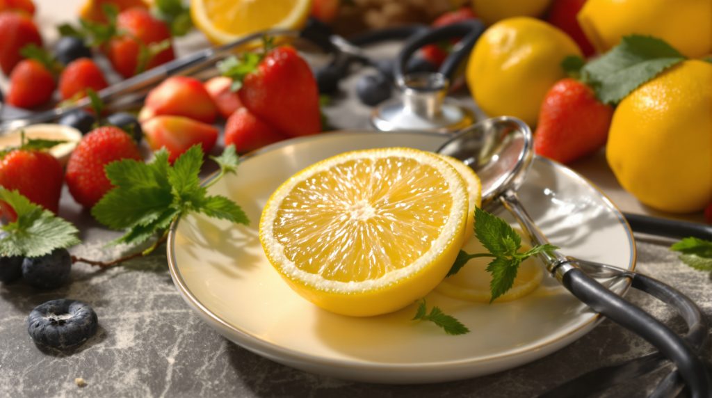 Tranche de citron et santé cardiaque
